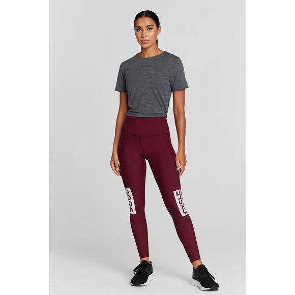 Lululemon x SoulCycle Rebel Runner Crop – Red Wine Berry – Size 2 - Picture 1 of 12